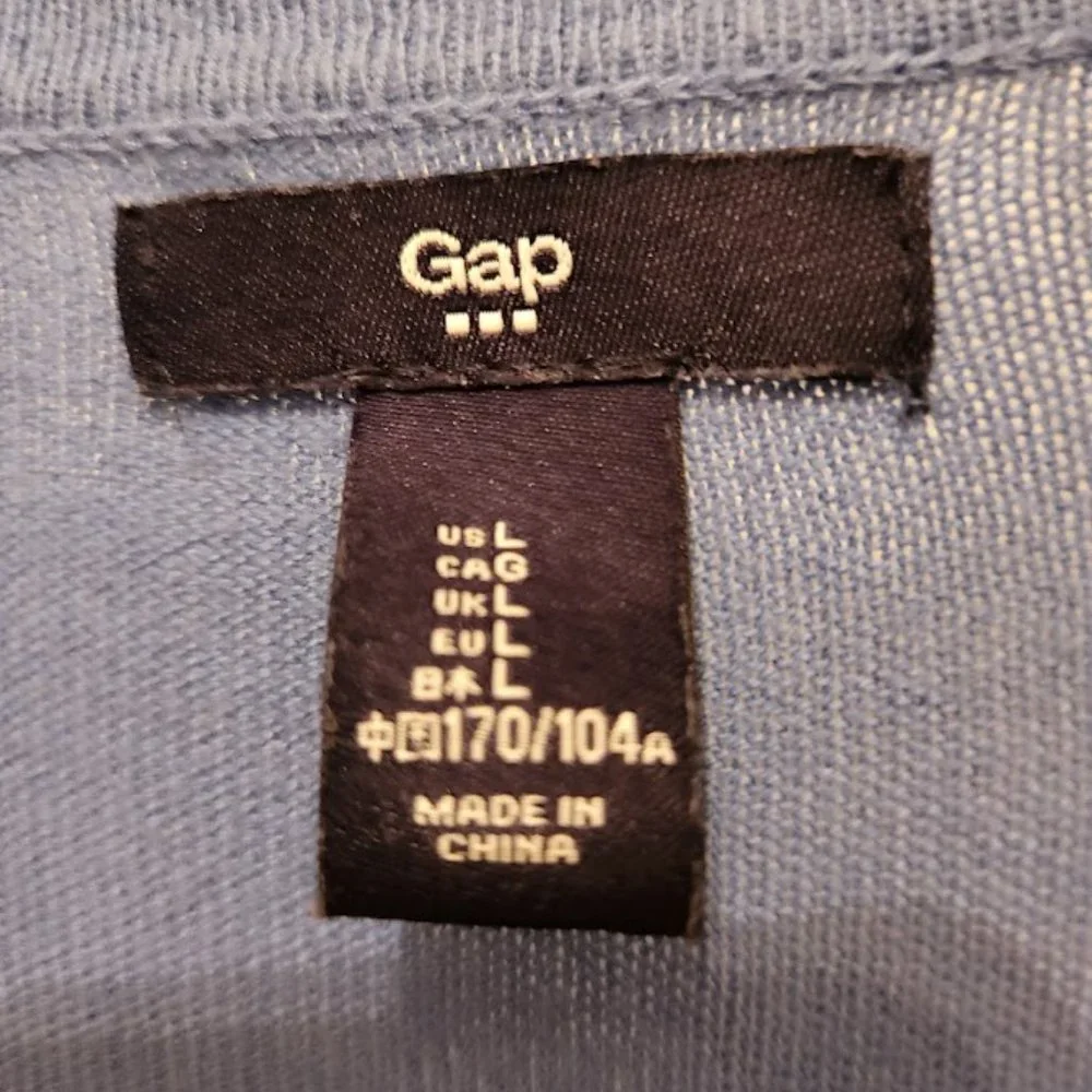 GAP long sleeved blue cardigan - Picture 3 of 5